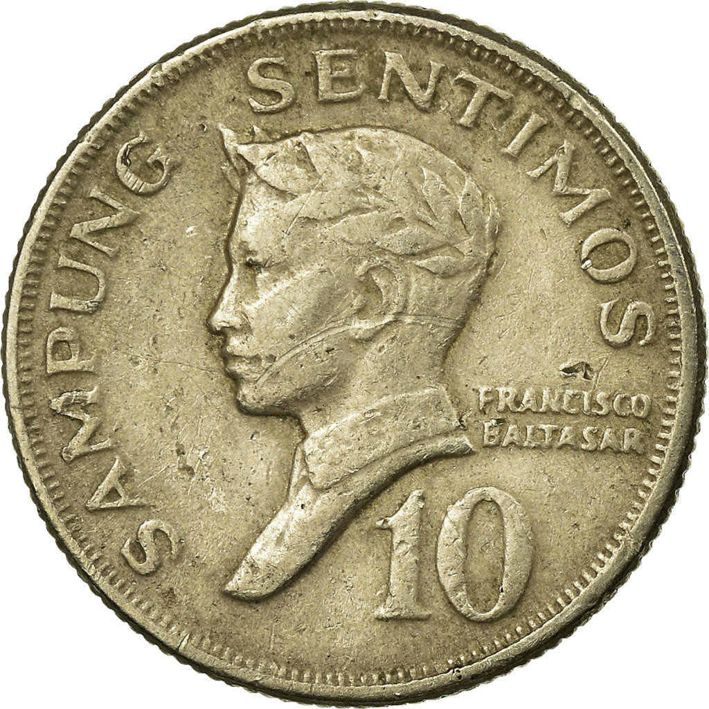 Coin, Philippines, 10 Sentimos, 1971, EF(40-45), Copper-nickel, KM:198