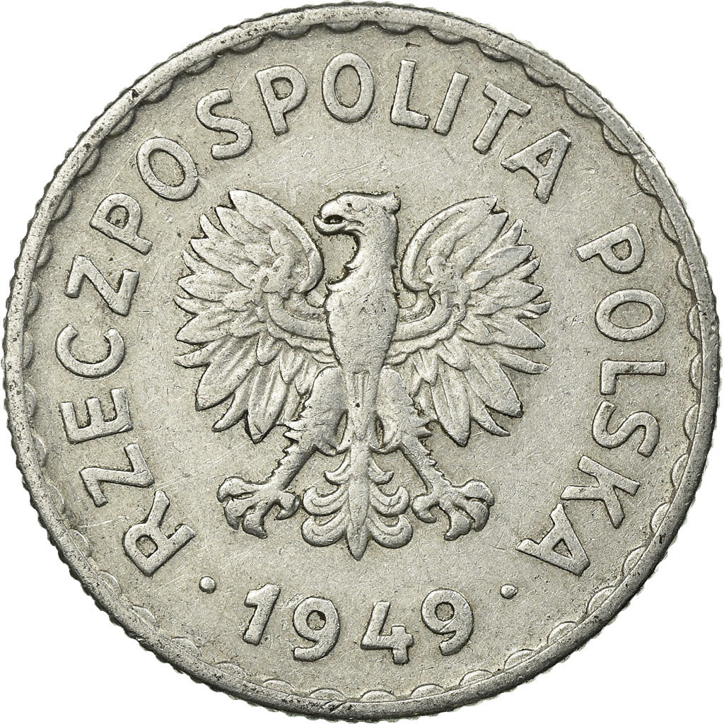 Moneda, Polonia, Zloty, 1949, Kremnica, MBC, Cobre - níquel, KM:45