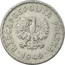 Moneda, Polonia, Zloty, 1949, Kremnica, MBC, Cobre - níquel, KM:45