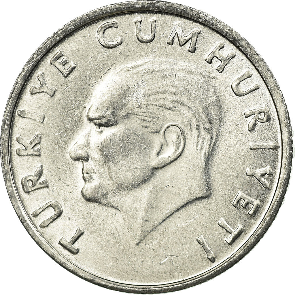 Moneda, Turquía, 10 Lira, 1988, MBC, Aluminio, KM:964