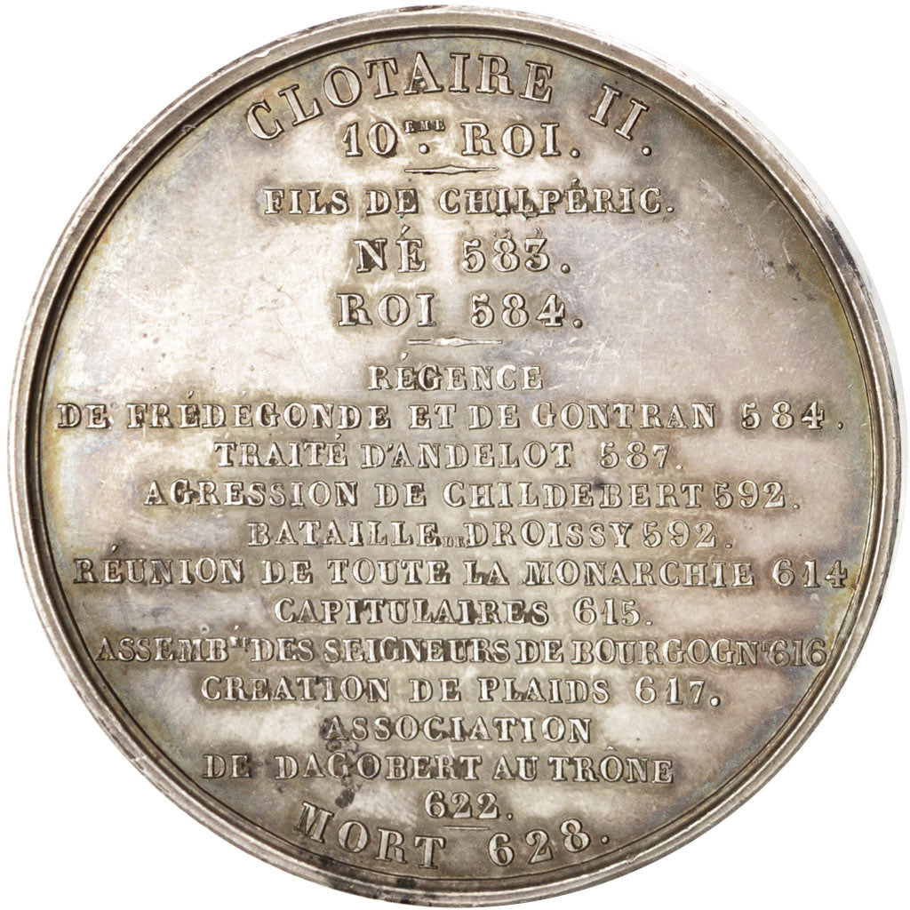France, Medal, Clotaire II, History, Caqué, MS(60-62), Copper