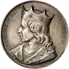 France, Medal, Clotaire IV, History, Caqué, AU(55-58), Copper