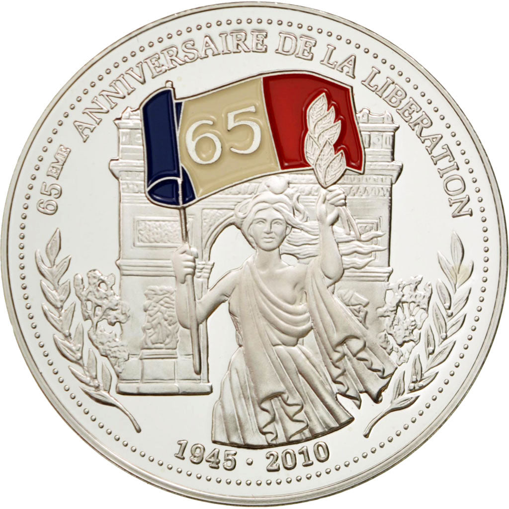 FRANCE, History, The Fifth Republic, Medal, MS(65-70), Silver, 40, 20.00