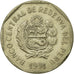 Coin, Peru, Nuevo Sol, 1991, Lima, EF(40-45), Copper-Nickel-Zinc, KM:308.1