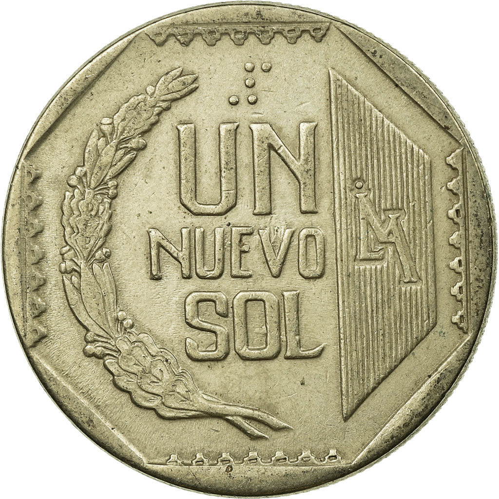 Coin, Peru, Nuevo Sol, 1991, Lima, EF(40-45), Copper-Nickel-Zinc, KM:308.1