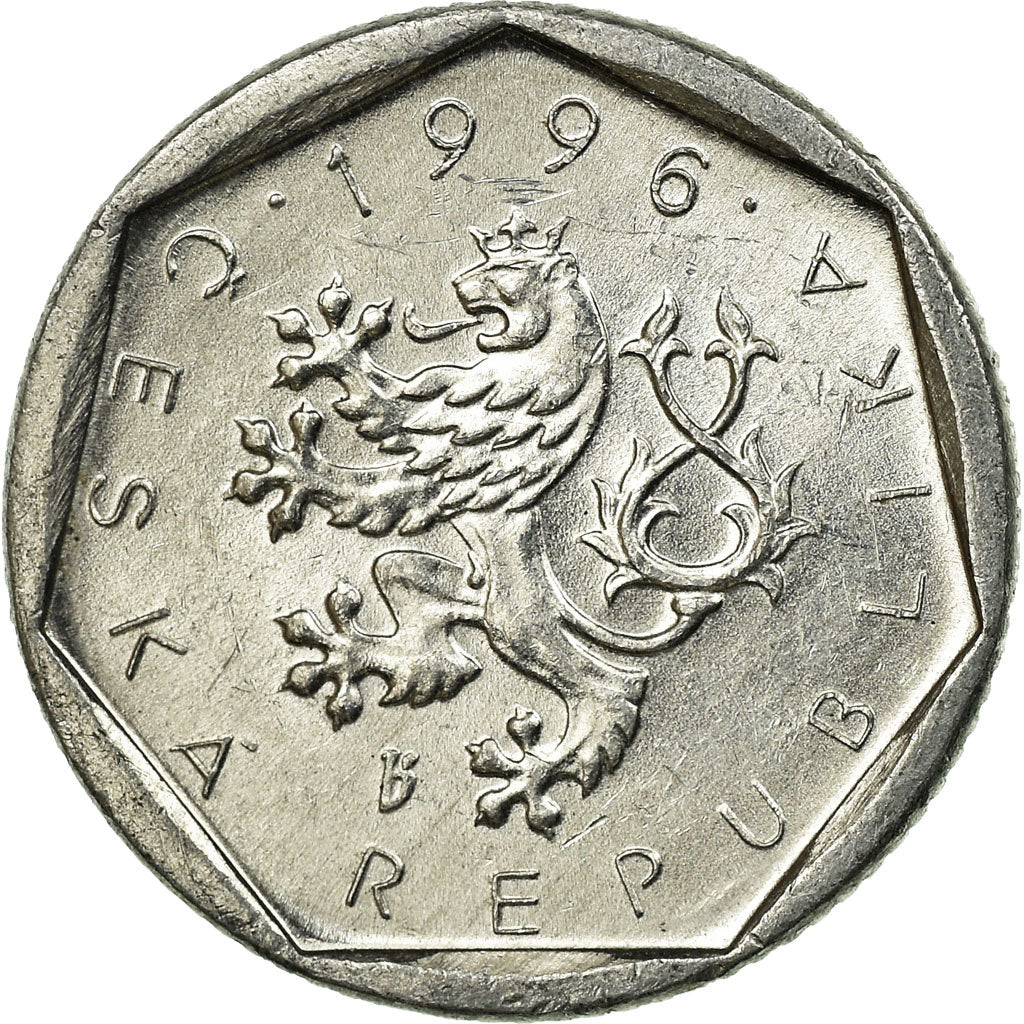 Moneta, Czechy, 20 Haleru, 1996, EF(40-45), Aluminium, KM:2.1