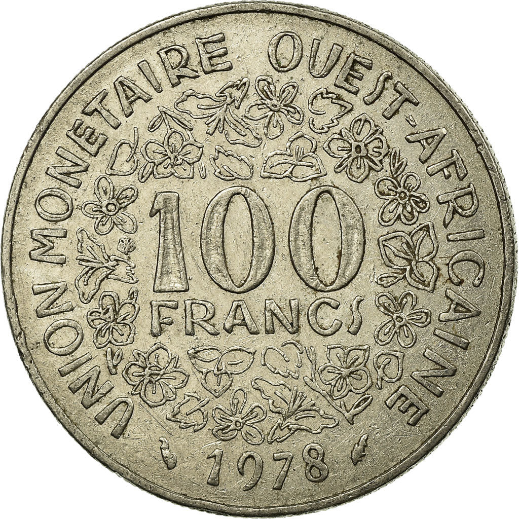 Munten, West Afrikaanse Staten, 100 Francs, 1978, ZF, Nickel, KM:4