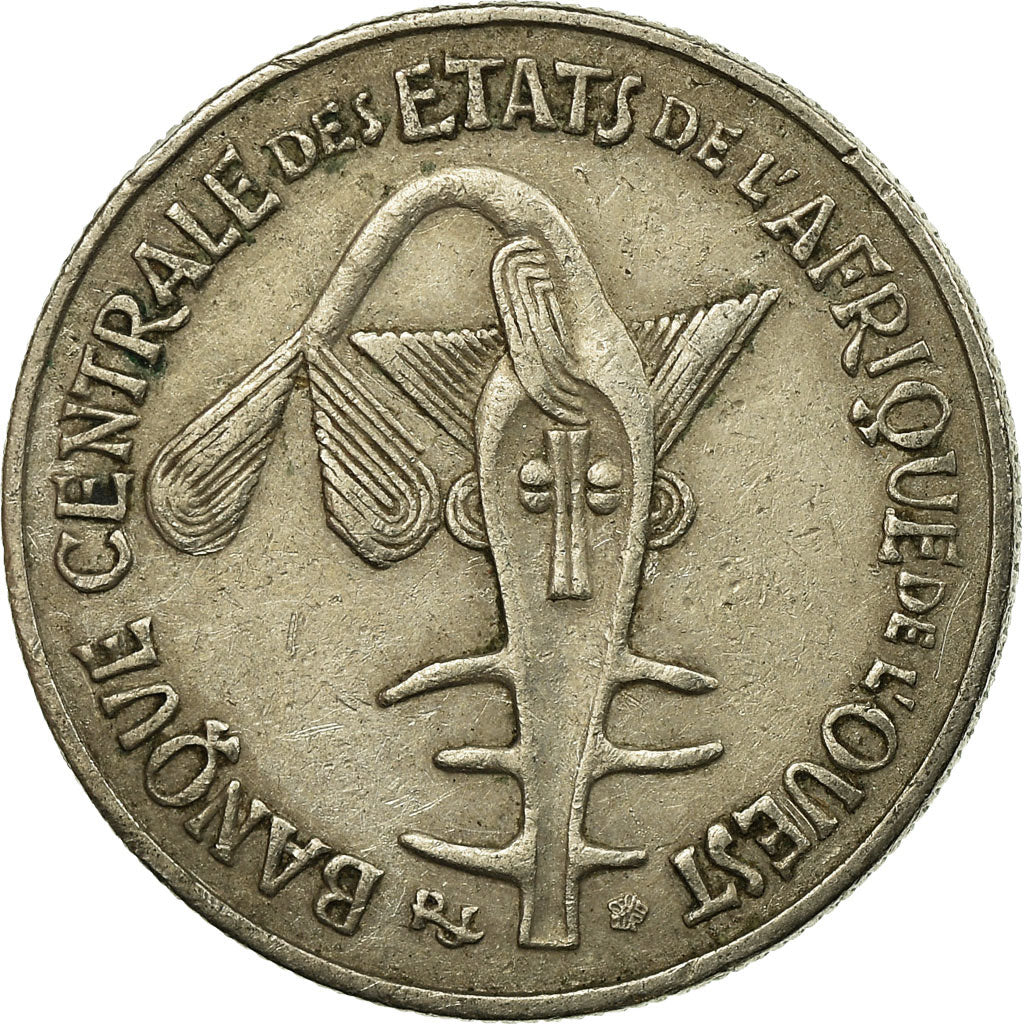 Münze, West African States, 50 Francs, 1976, SS, Copper-nickel, KM:6
