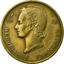 Coin, French West Africa, 25 Francs, 1956, EF(40-45), Aluminum-Bronze, KM:7