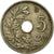Moneta, Belgia, 5 Centimes, 1913, VF(30-35), Miedź-Nikiel, KM:66