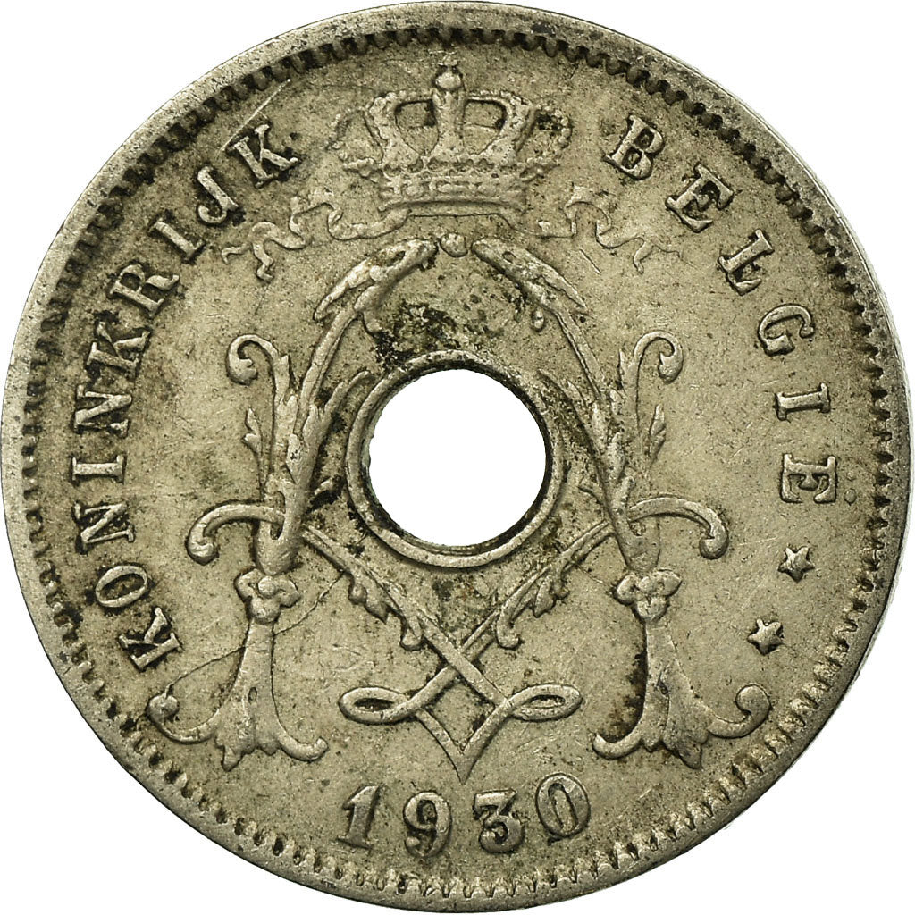 Coin, Belgium, 5 Centimes, 1930, EF(40-45), Nickel-brass, KM:94