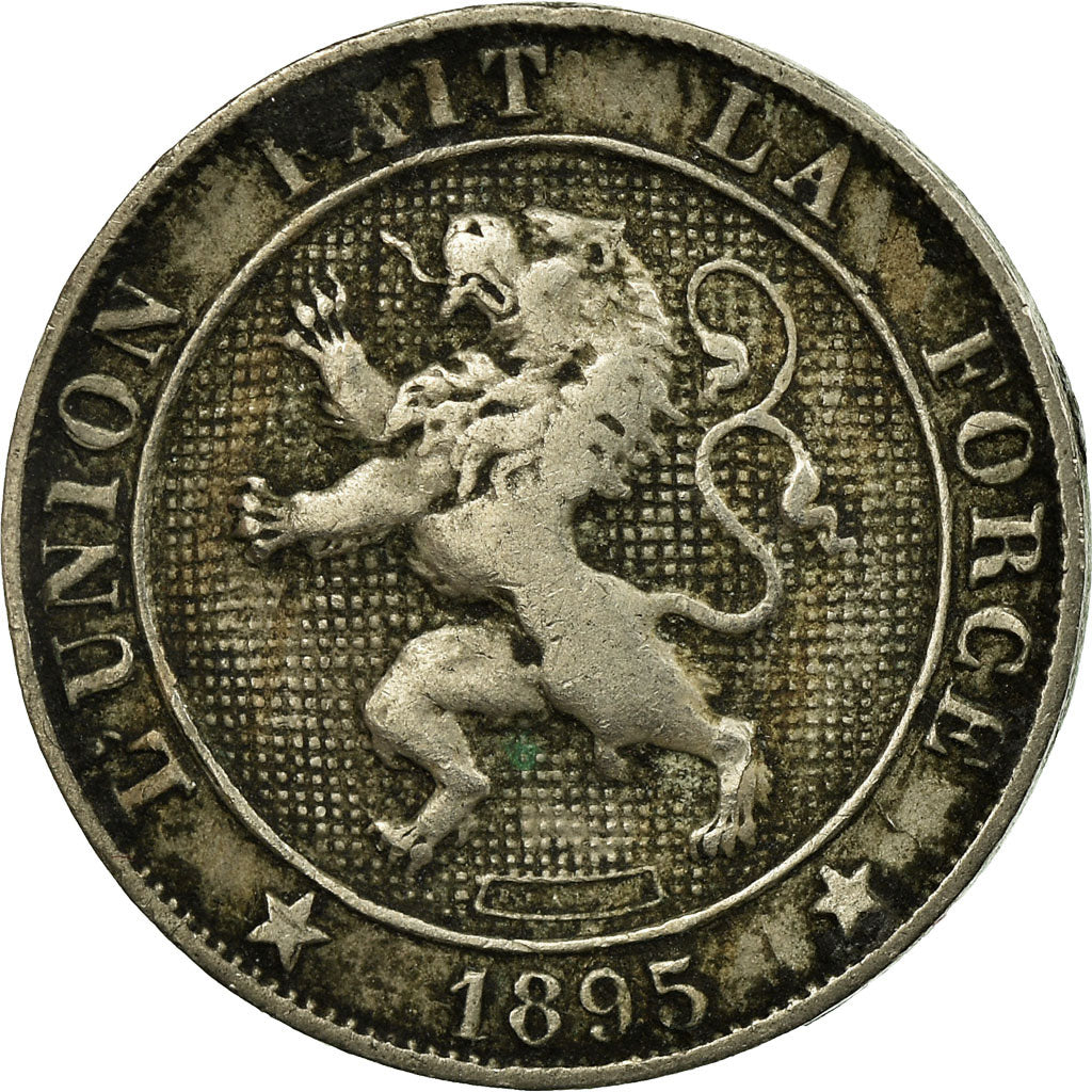 Coin, Belgium, Leopold II, 5 Centimes, 1895, EF(40-45), Copper-nickel, KM:40