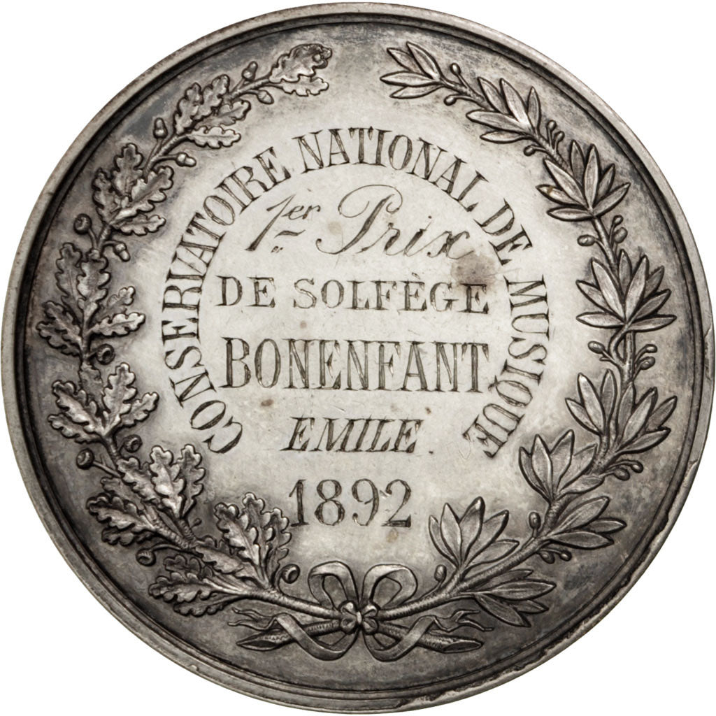 FRANCE, Arts & Culture, French Third Republic, Medal, AU(55-58), Silver, 41,...