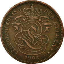 Coin, Belgium, 2 Centimes, 1902, VF(30-35), Copper, KM:36