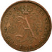 Moneta, Belgia, Albert I, 2 Centimes, 1919, EF(40-45), Miedź, KM:65