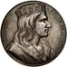 Francja, Medal, Childeryk III, Historia, Caqué, AU(55-58), Miedź