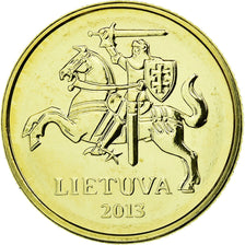 Coin, Lithuania, 10 Centu, 2013, MS(63), Nickel-brass, KM:106