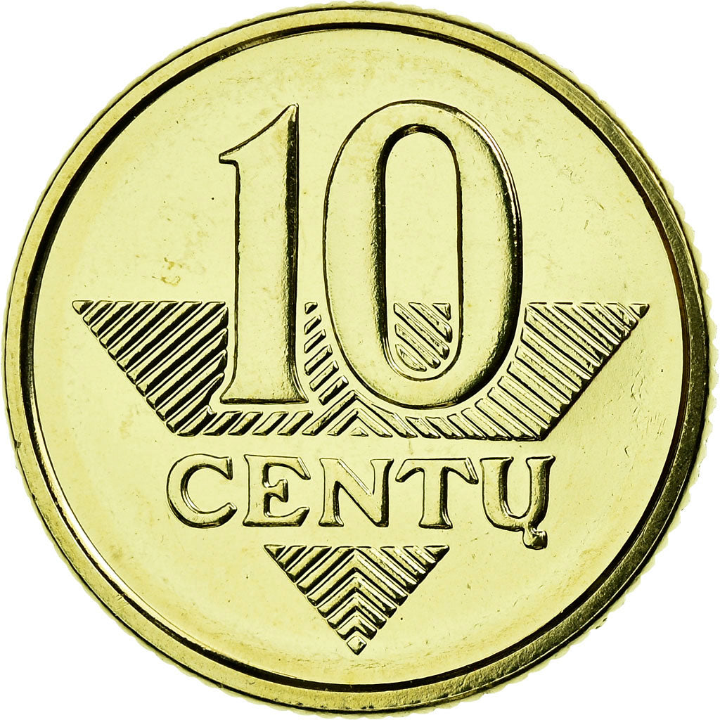 Coin, Lithuania, 10 Centu, 2013, MS(63), Nickel-brass, KM:106