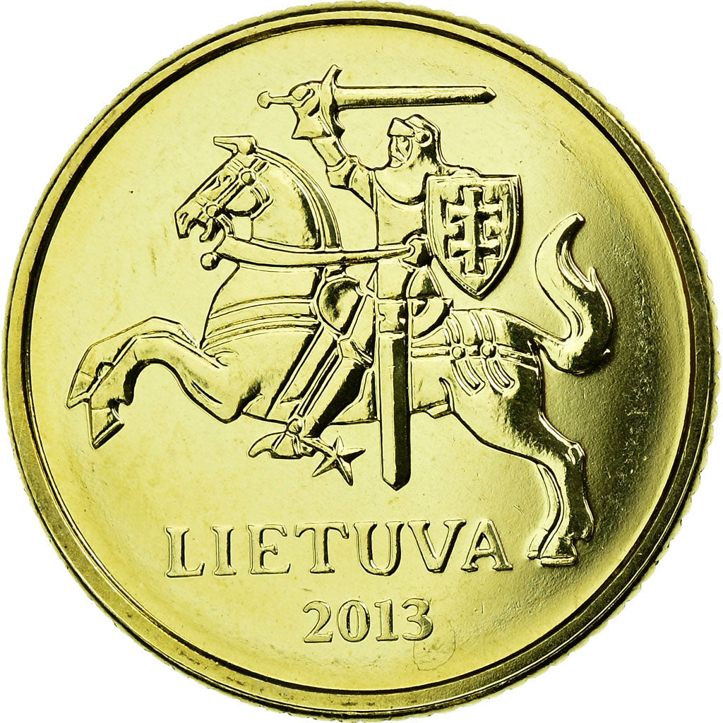 Coin, Lithuania, 10 Centu, 2013, MS(63), Nickel-brass, KM:106