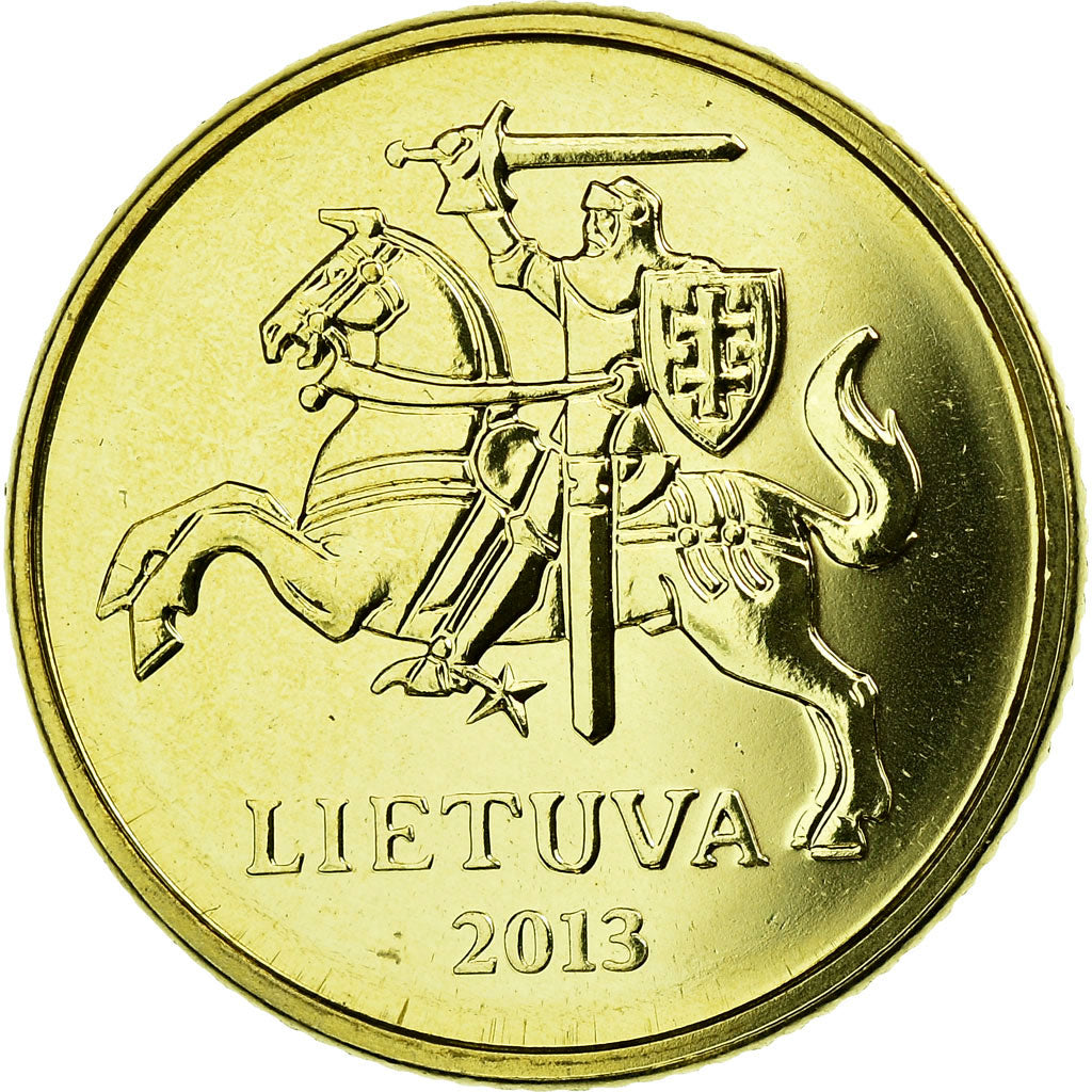 Moneta, Lituania, 10 Centu, 2013, SPL, Nichel-ottone, KM:106