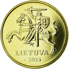 Moneta, Lituania, 10 Centu, 2013, SPL, Nichel-ottone, KM:106