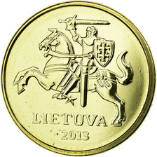 Munten, Lithouwen, 10 Centu, 2013, UNC-, Nickel-brass, KM:106