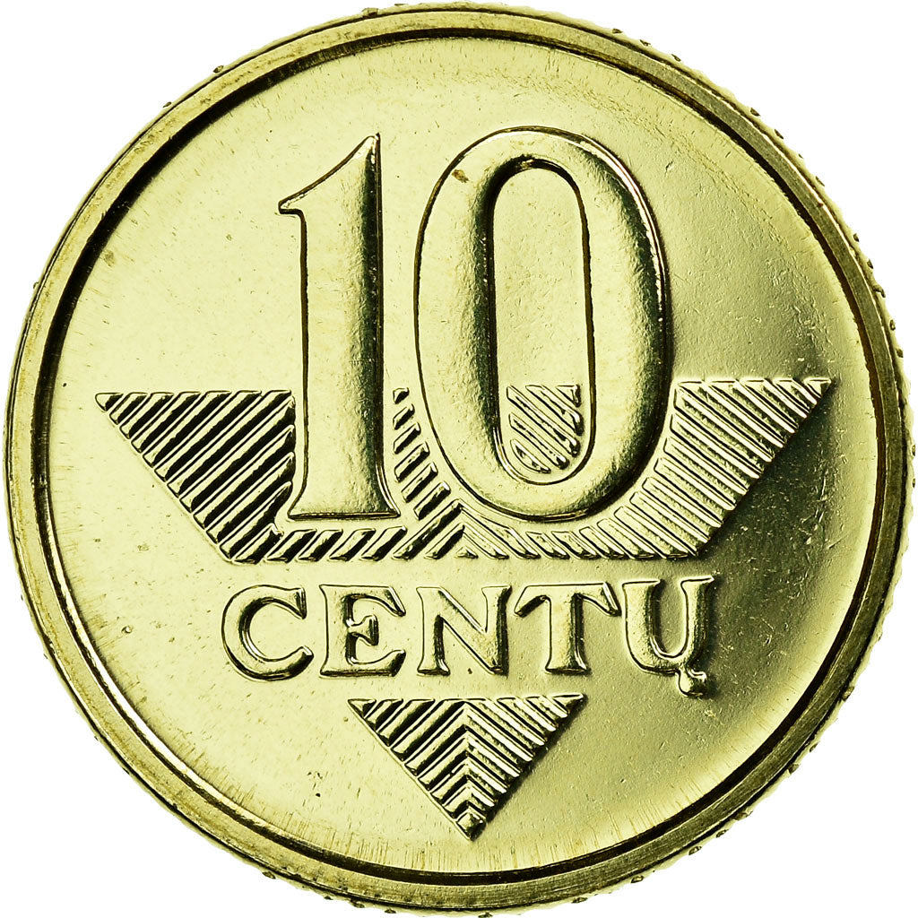 Munten, Lithouwen, 10 Centu, 2013, UNC-, Nickel-brass, KM:106