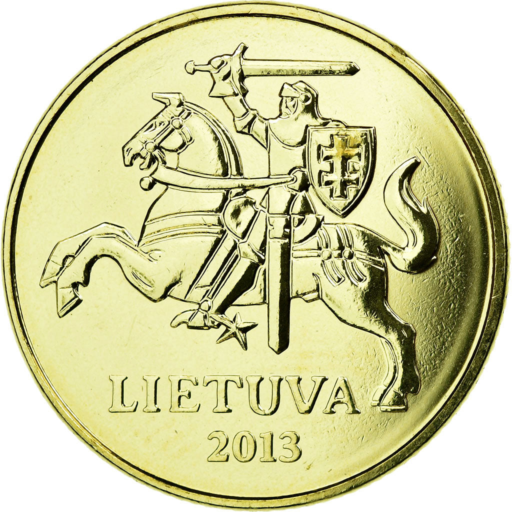 Coin, Lithuania, 20 Centu, 2013, MS(63), Nickel-brass, KM:107