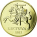 Coin, Lithuania, 20 Centu, 2013, MS(63), Nickel-brass, KM:107