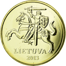 Moneda, Lituania, 20 Centu, 2013, SC, Níquel - latón, KM:107