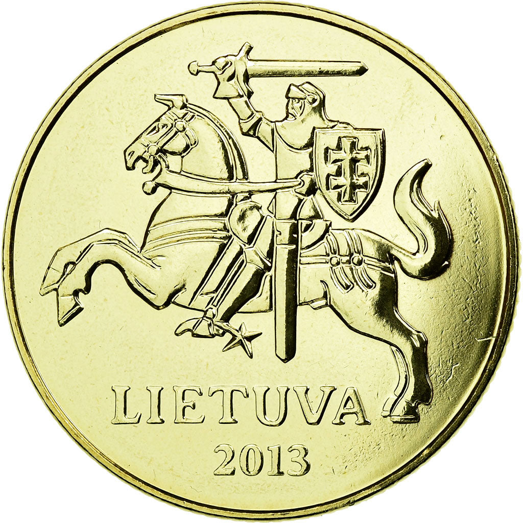 Munten, Lithouwen, 50 Centu, 2013, UNC-, Nickel-brass, KM:108