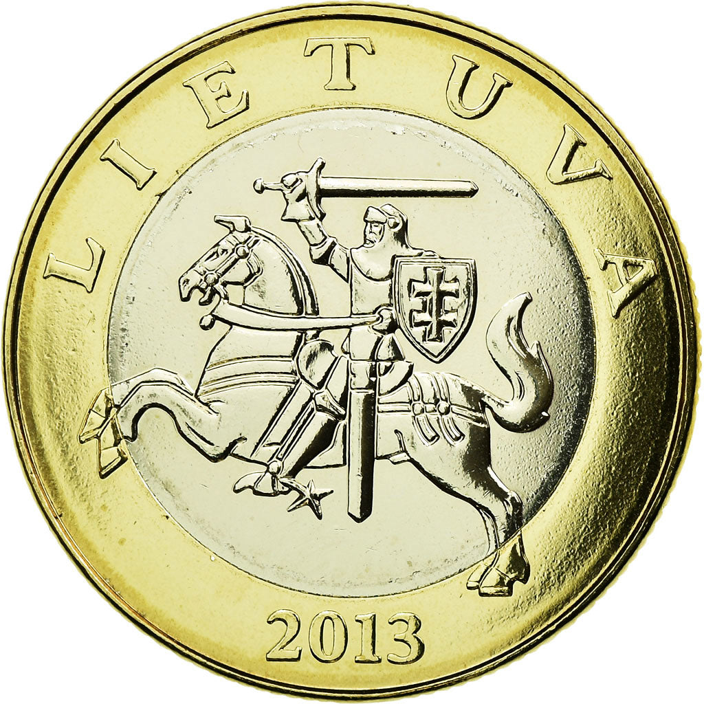 Moneta, Lituania, 2 Litai, 2013, SPL, Bi-metallico, KM:112