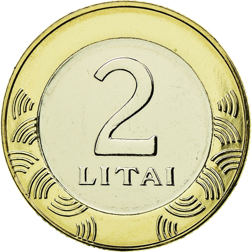 Moneta, Lituania, 2 Litai, 2013, SPL, Bi-metallico, KM:112