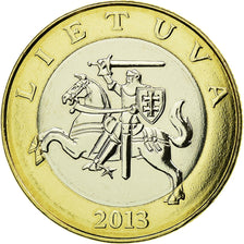 Coin, Lithuania, 2 Litai, 2013, MS(63), Bi-Metallic, KM:112