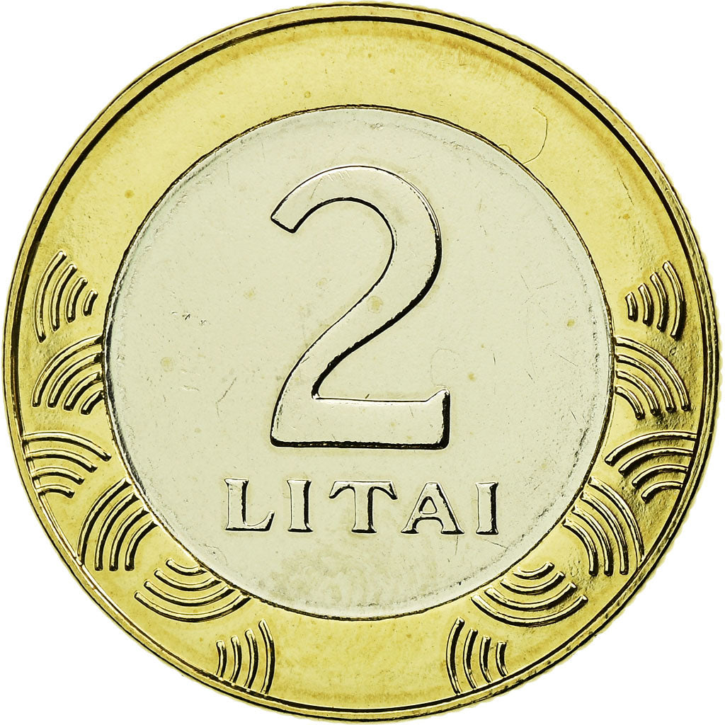 Coin, Lithuania, 2 Litai, 2013, MS(63), Bi-Metallic, KM:112
