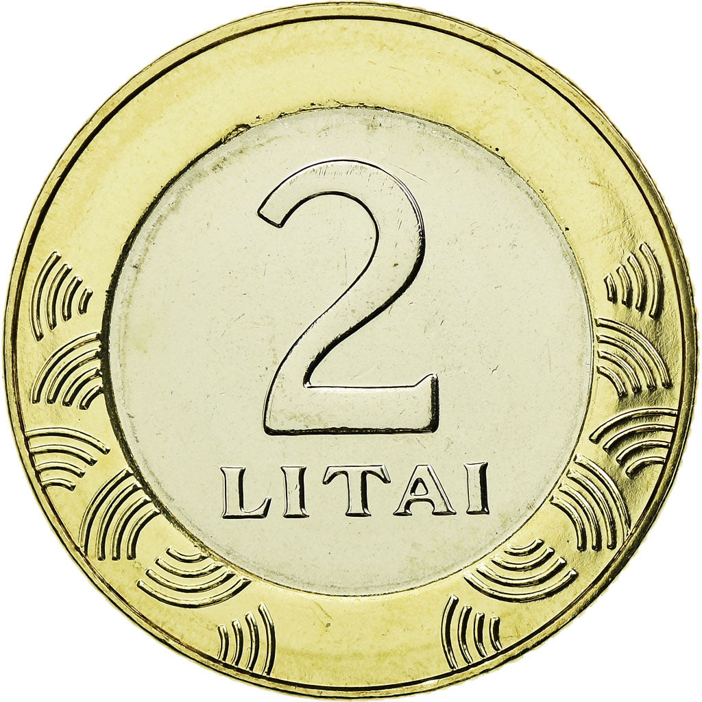 Coin, Lithuania, 2 Litai, 2013, MS(63), Bi-Metallic, KM:112