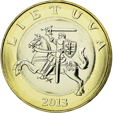 Münze, Lithuania, 2 Litai, 2013, UNZ, Bi-Metallic, KM:112