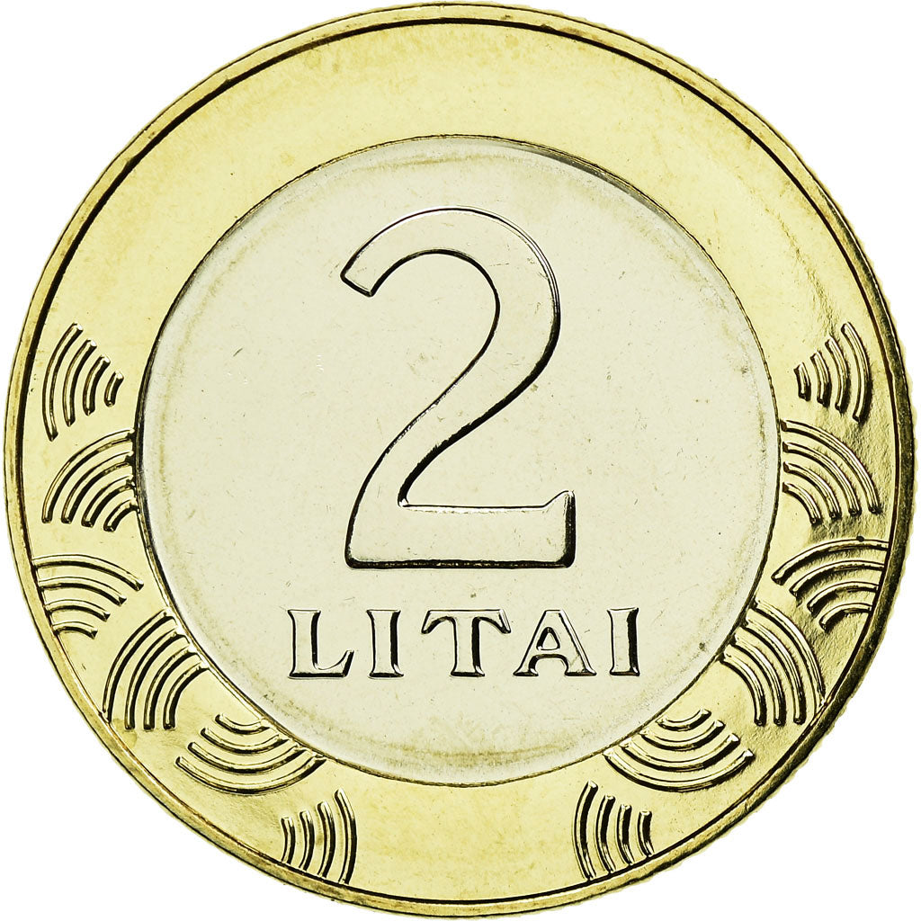 Münze, Lithuania, 2 Litai, 2013, UNZ, Bi-Metallic, KM:112
