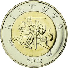 Moneda, Lituania, 5 Litai, 2013, SC, Bimetálico, KM:113