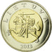 Coin, Lithuania, 5 Litai, 2013, MS(63), Bi-Metallic, KM:113