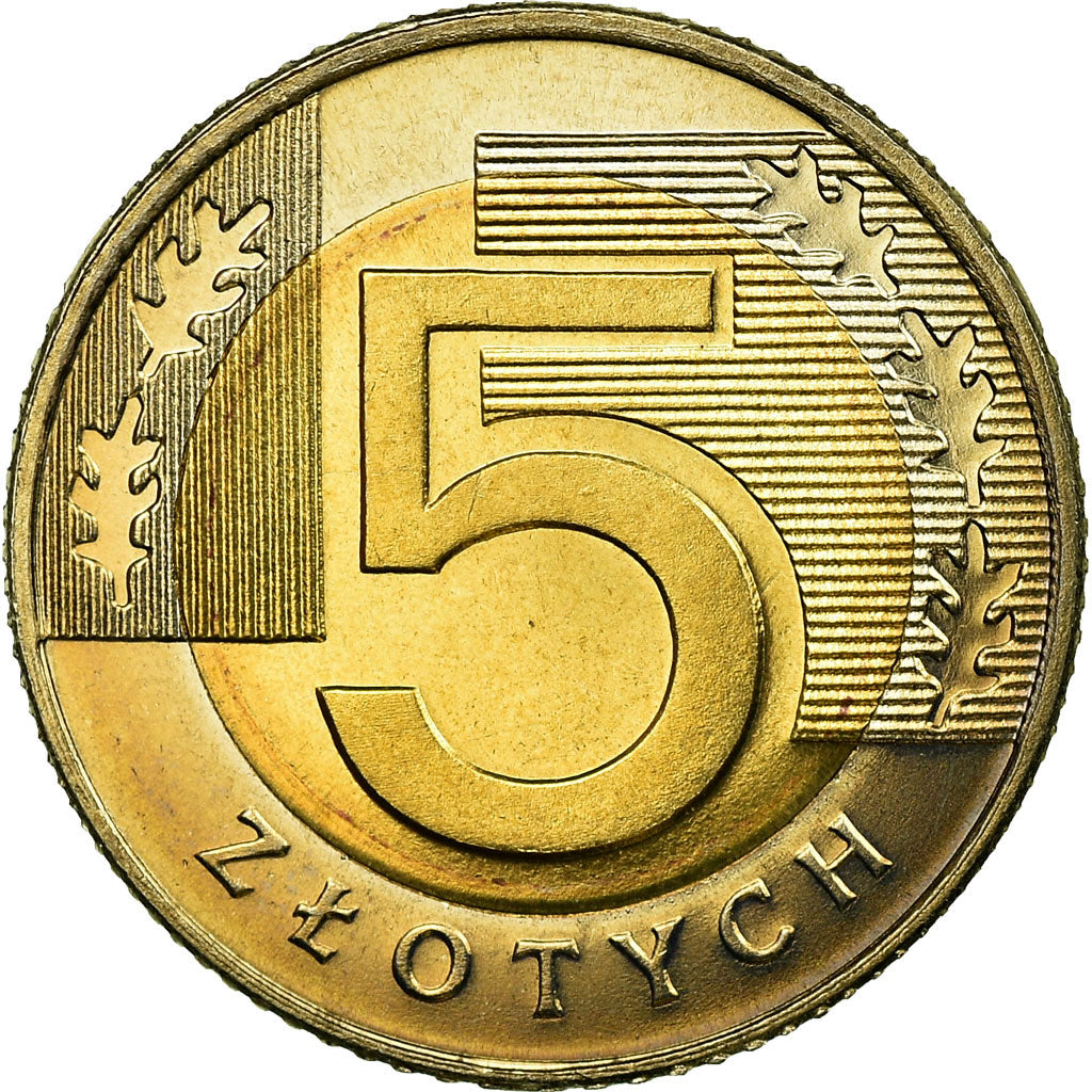 Münze, Polen, 5 Zlotych, 1994, Warsaw, VZ, Bi-Metallic, KM:284