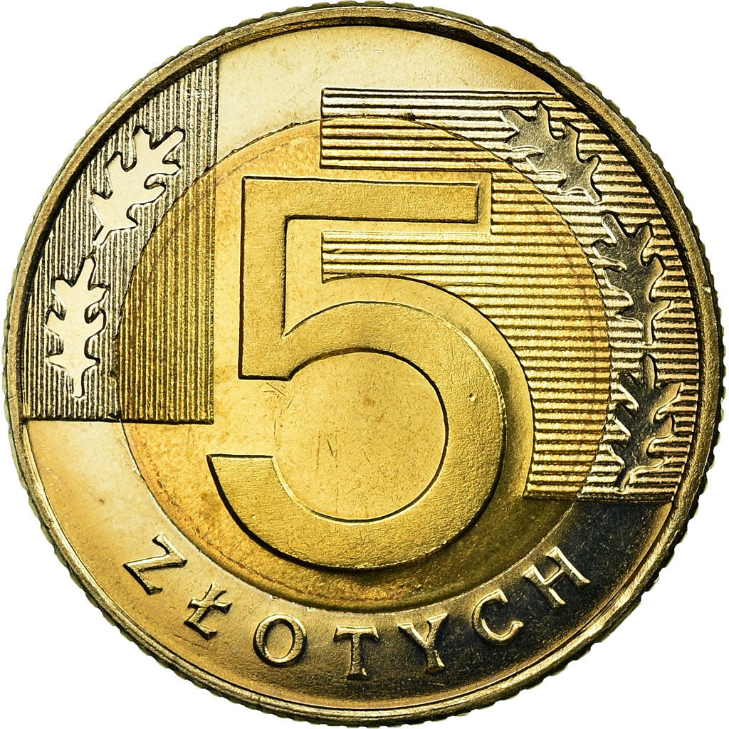 Münze, Polen, 5 Zlotych, 1994, Warsaw, VZ, Bi-Metallic, KM:284