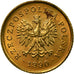 Monnaie, Pologne, Grosz, 1990, Warsaw, SUP, Laiton, KM:276
