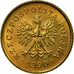 Monnaie, Pologne, Grosz, 1990, Warsaw, SUP, Laiton, KM:276