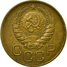 Moneda, Rusia, 3 Kopeks, 1938, Saint-Petersburg, MBC, Aluminio - bronce, KM:107