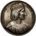 France, Medal, Dagobert II, History, Caqué, AU(55-58), Silver