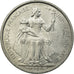 Coin, New Caledonia, 5 Francs, 1952, Paris, AU(55-58), Aluminum, KM:4