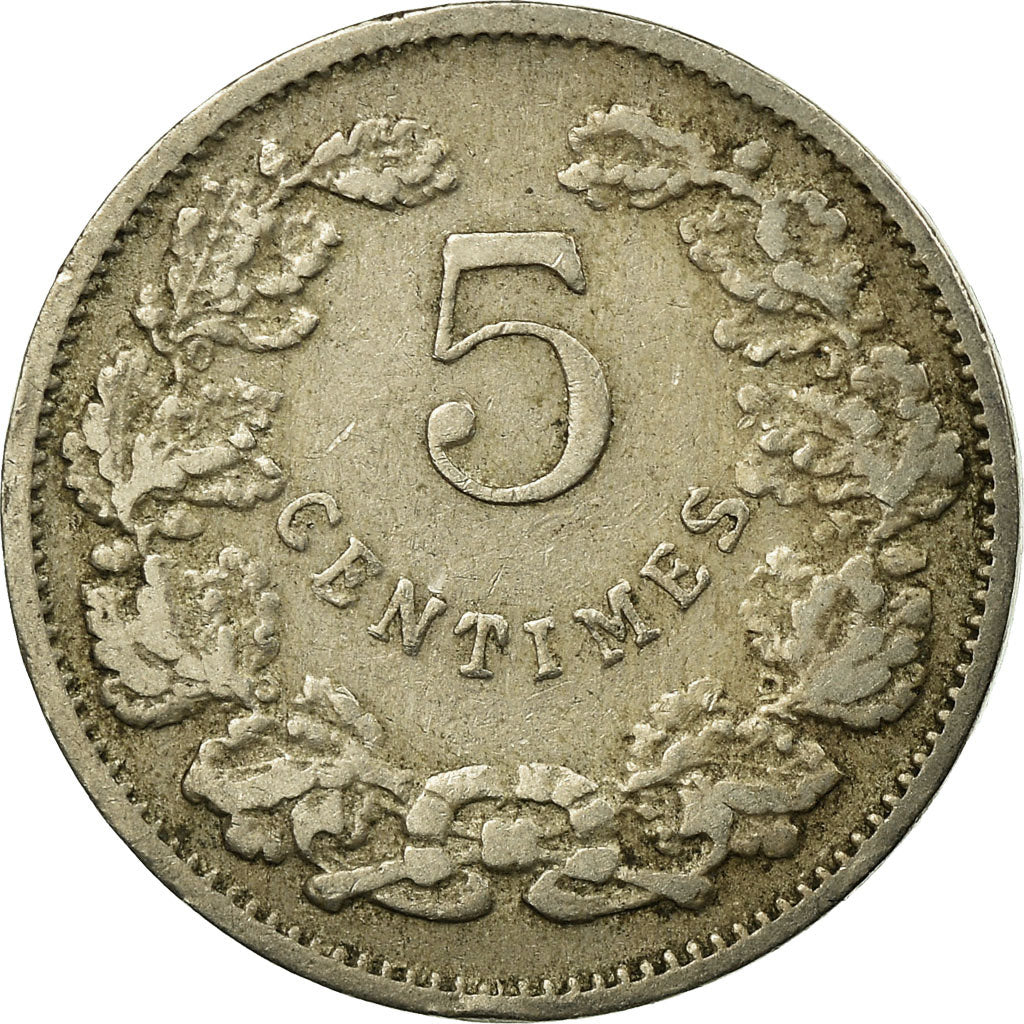 Coin, Luxembourg, William IV, 5 Centimes, 1908, EF(40-45), Copper-nickel, KM:26