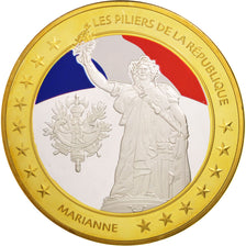 Les piliers de la République, Marianne, Médaille