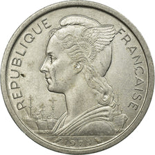 Coin, Réunion, 2 Francs, 1973, EF(40-45), Aluminum, KM:8